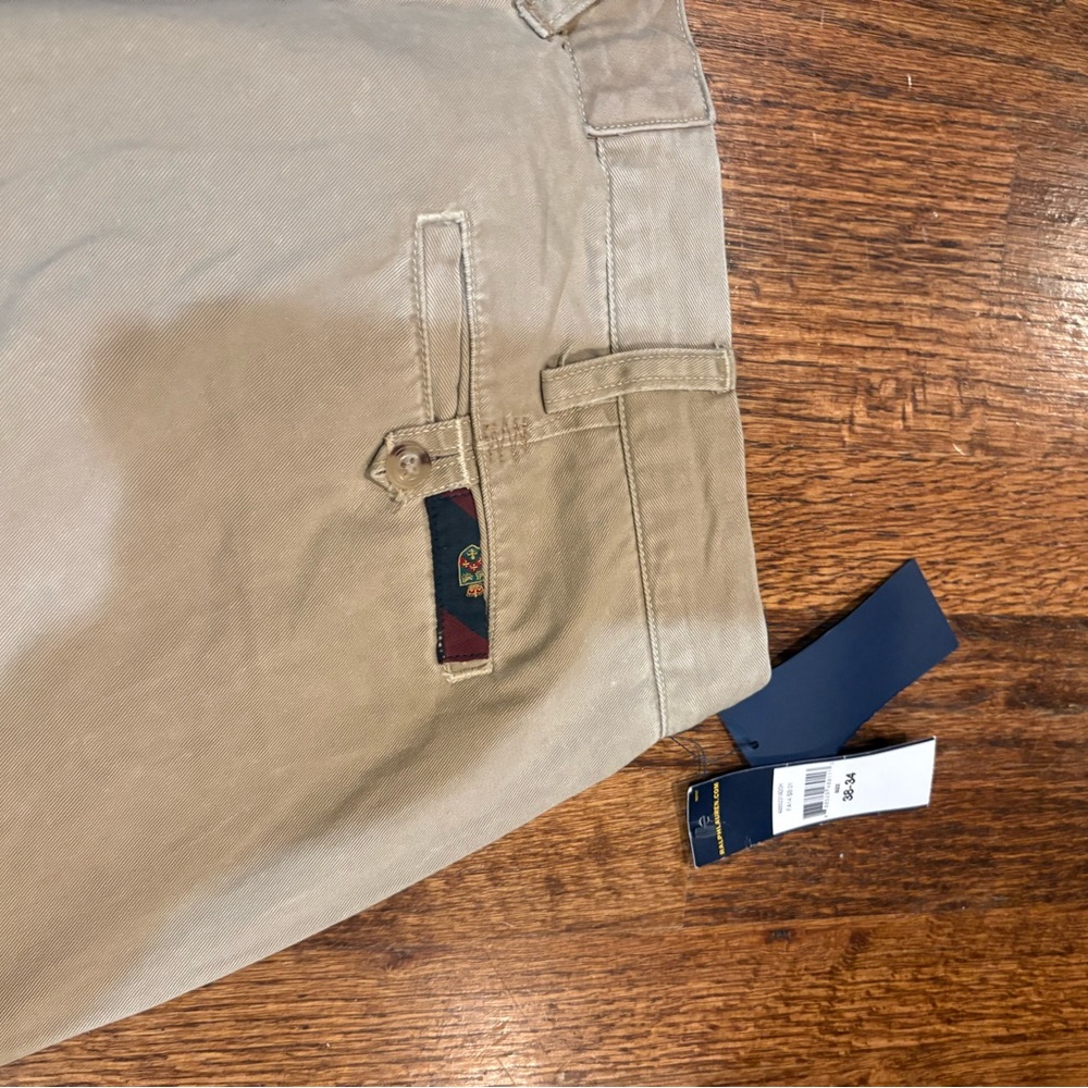 Polo Ralph Lauren patchwork khaki Chino size 38x34 new - Picture 6 of 7